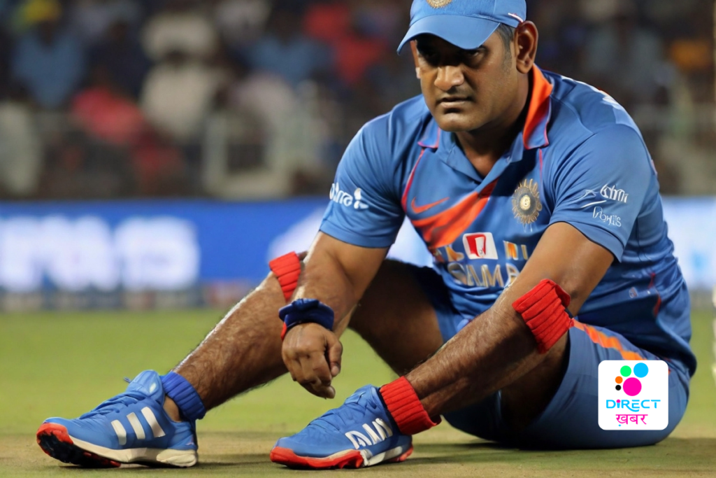 Dhoni'S Ankle Strapped After Delhi Game?